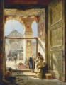 La porte de la grande mosquée omeyyade Damas Gustav Bauernfeind orientaliste